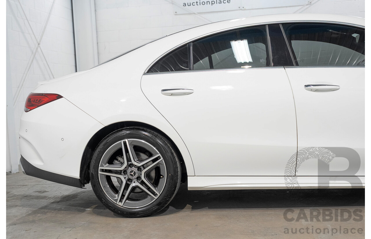 01/2022 Mercedes-Benz CLA 200 C118 MY22 4d Coupe White 1.3L