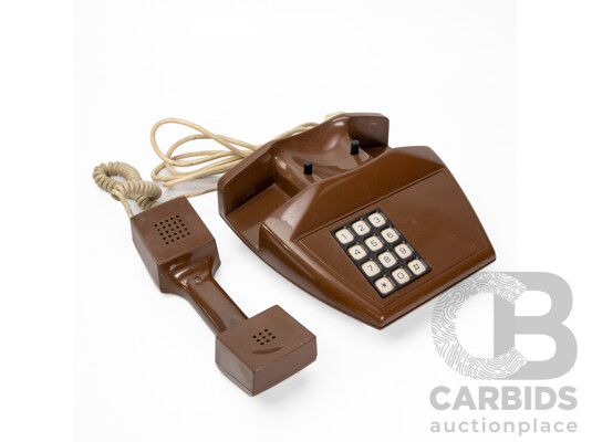 Telart Viareggio Italian Modernist Push-Button Telephone, c.1970s–80s, Made in Italy
