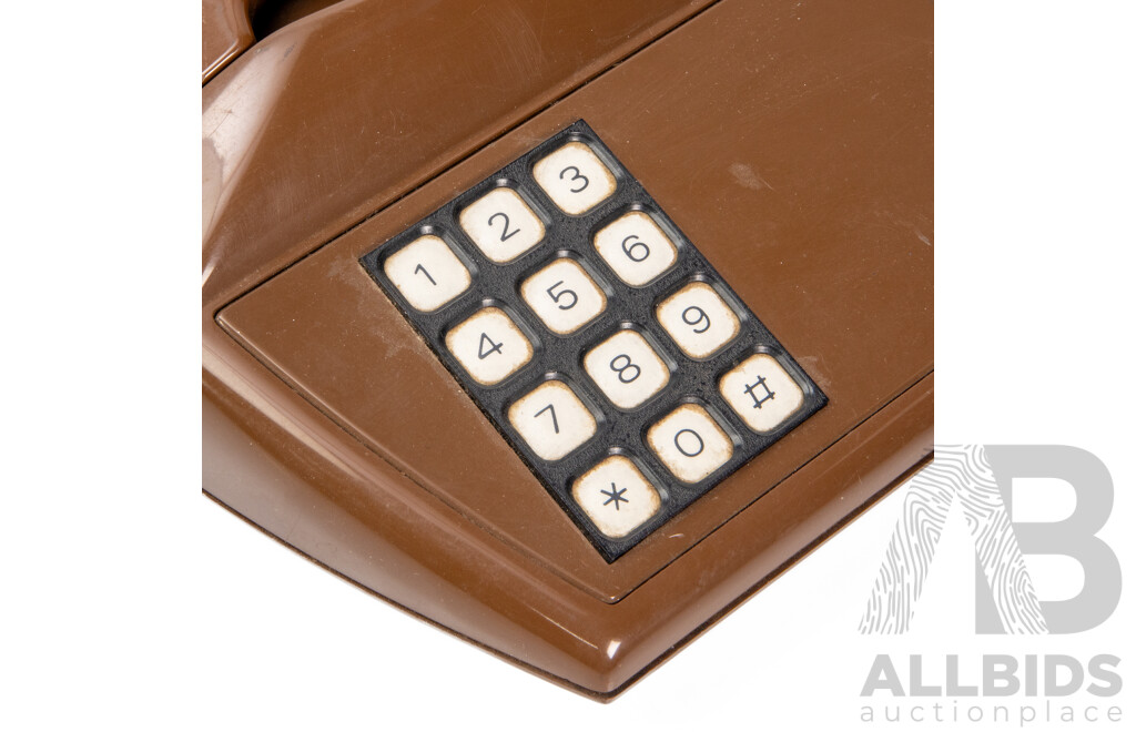 Telart Viareggio Italian Modernist Push-Button Telephone, c.1970s–80s, Made in Italy