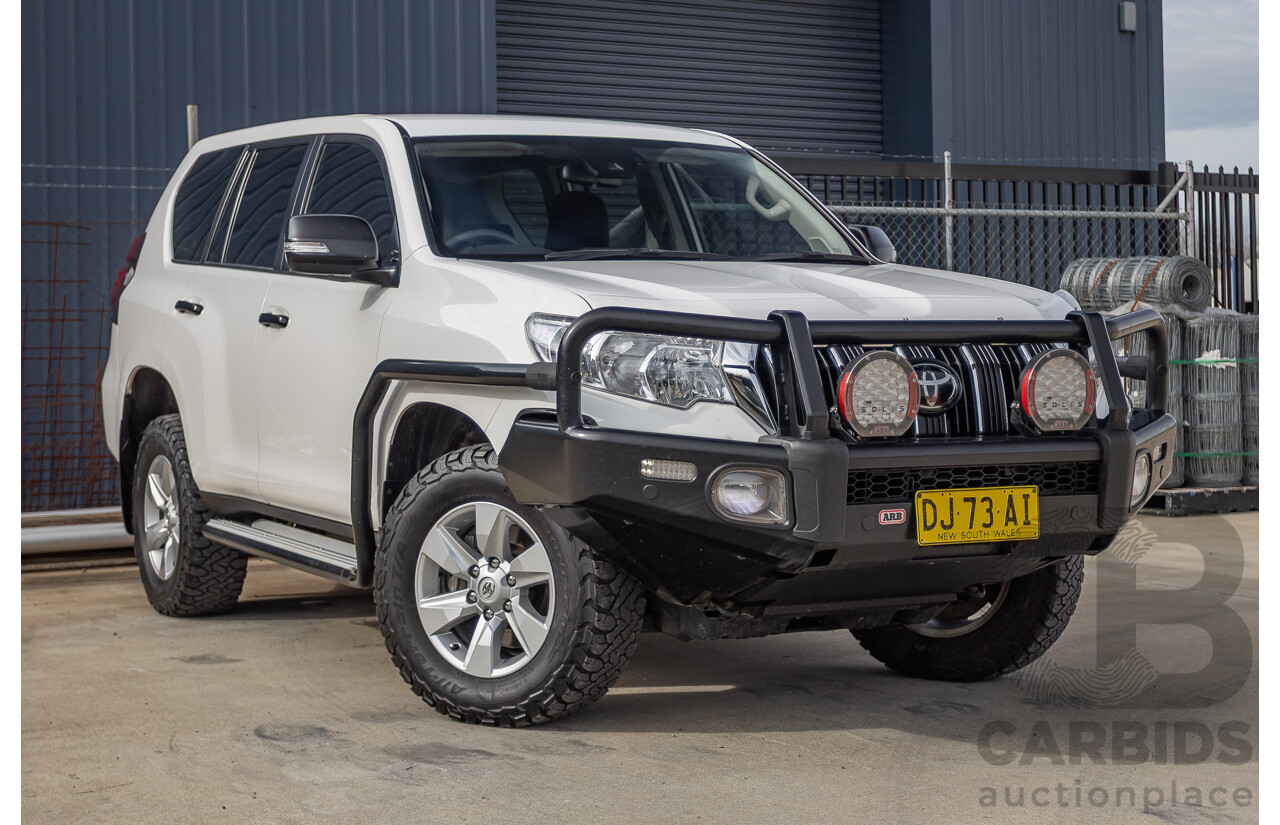 9/2023 Toyota Landcruiser Prado GX (4x4) GDJ150R 4D Wagon Glacier White Turbo Diesel 2.8L