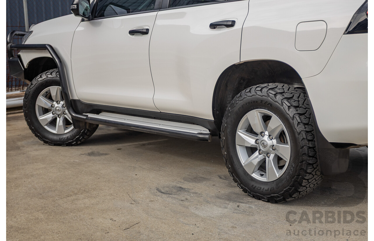 9/2023 Toyota Landcruiser Prado GX (4x4) GDJ150R 4D Wagon Glacier White Turbo Diesel 2.8L