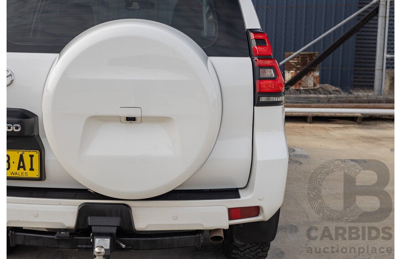 9/2023 Toyota Landcruiser Prado GX (4x4) GDJ150R 4D Wagon Glacier White Turbo Diesel 2.8L
