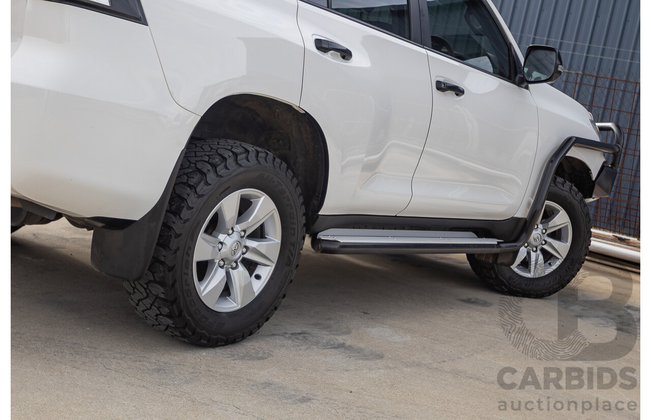 9/2023 Toyota Landcruiser Prado GX (4x4) GDJ150R 4D Wagon Glacier White Turbo Diesel 2.8L