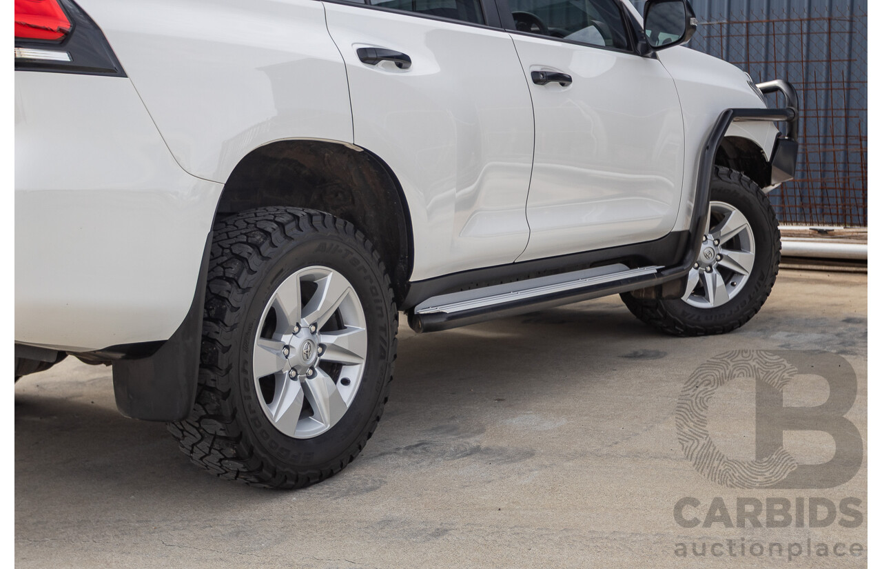 9/2023 Toyota Landcruiser Prado GX (4x4) GDJ150R 4D Wagon Glacier White Turbo Diesel 2.8L