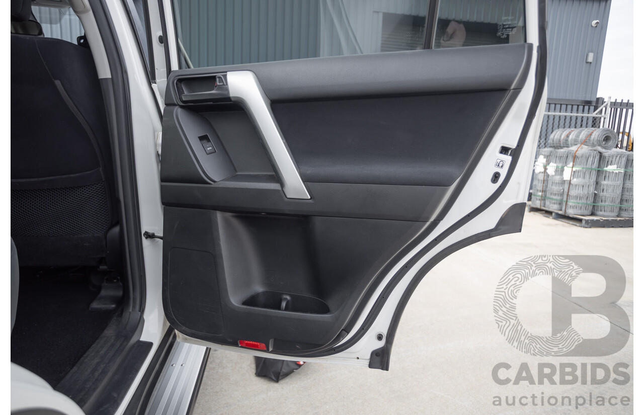 9/2023 Toyota Landcruiser Prado GX (4x4) GDJ150R 4D Wagon Glacier White Turbo Diesel 2.8L