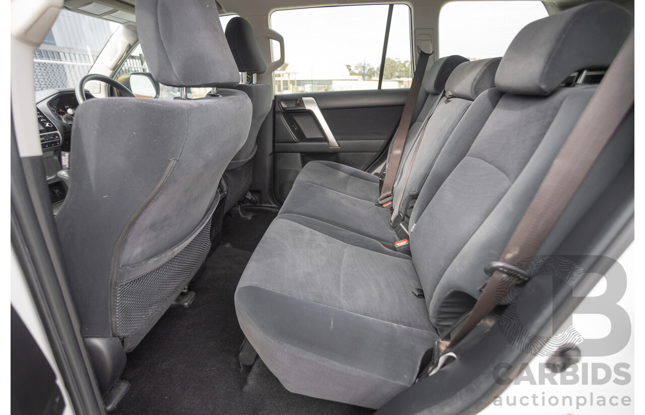 9/2023 Toyota Landcruiser Prado GX (4x4) GDJ150R 4D Wagon Glacier White Turbo Diesel 2.8L