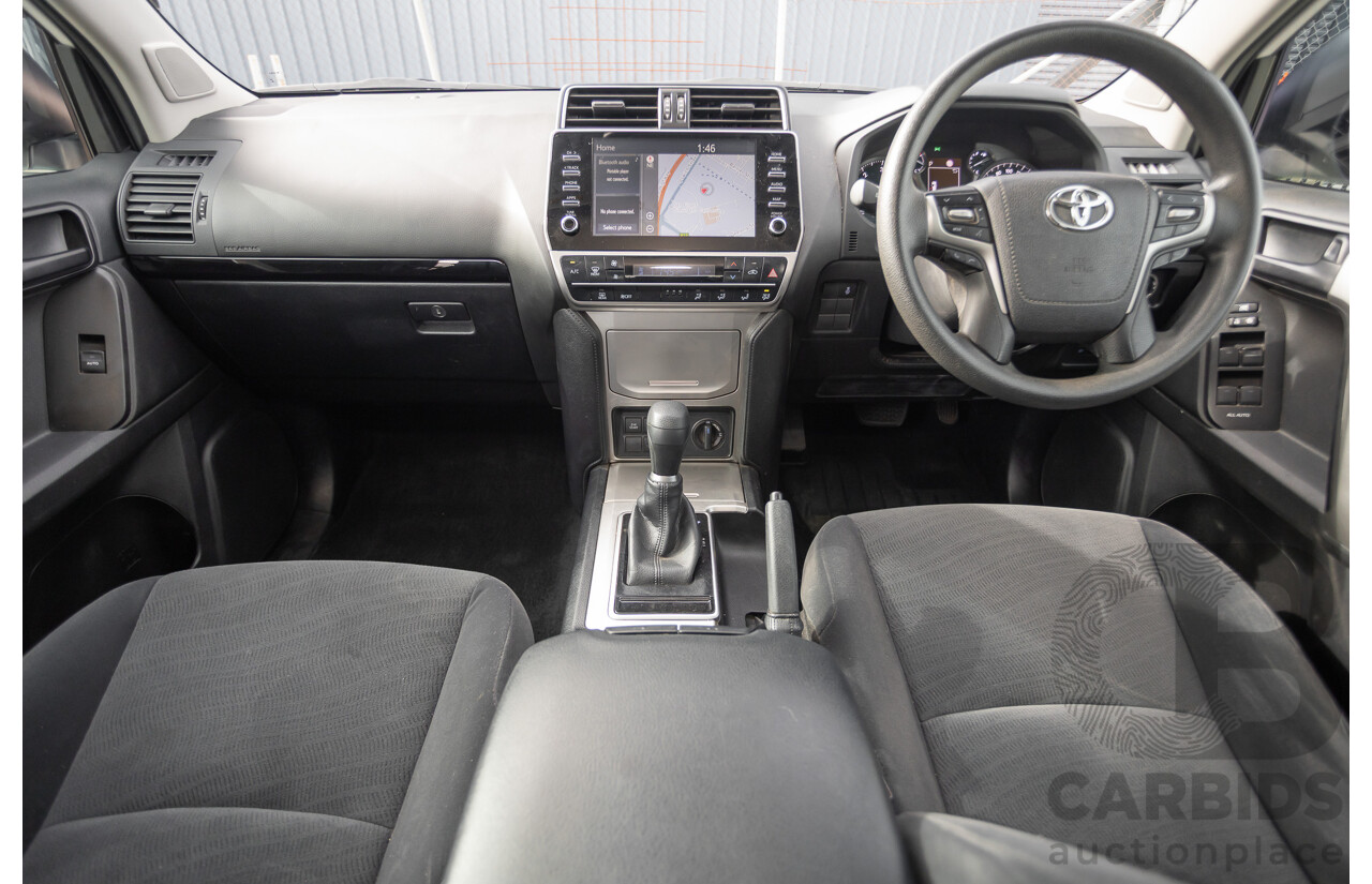 9/2023 Toyota Landcruiser Prado GX (4x4) GDJ150R 4D Wagon Glacier White Turbo Diesel 2.8L