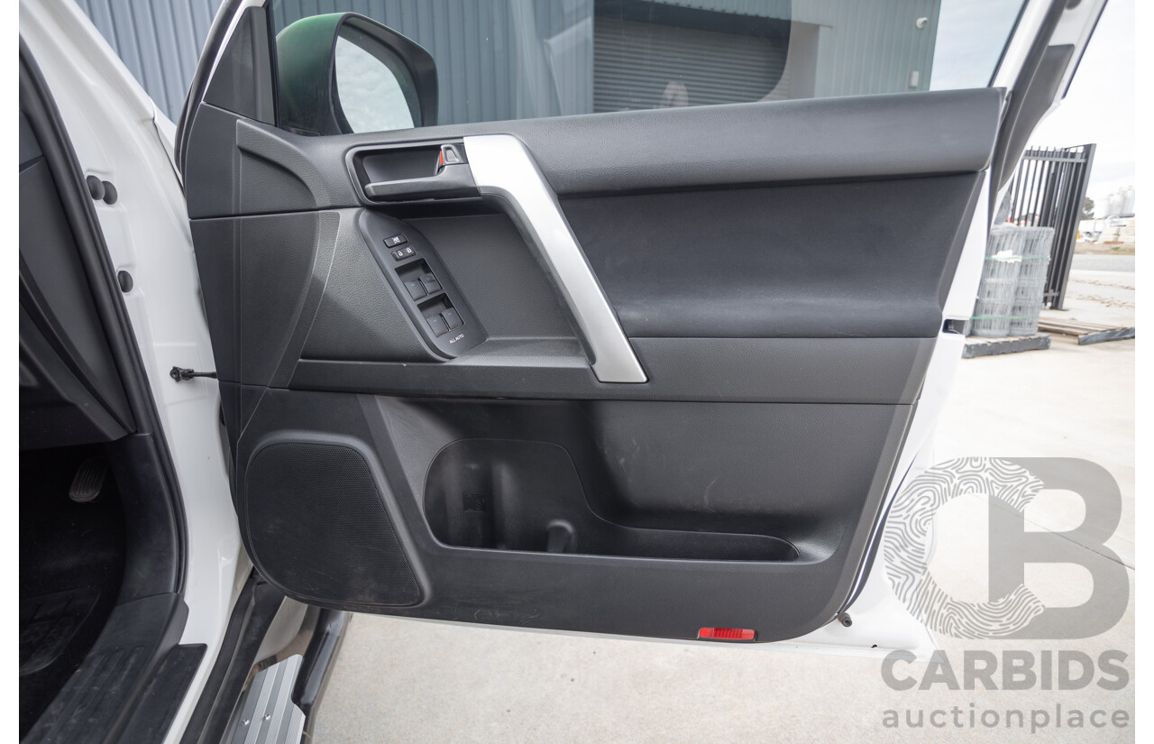 9/2023 Toyota Landcruiser Prado GX (4x4) GDJ150R 4D Wagon Glacier White Turbo Diesel 2.8L