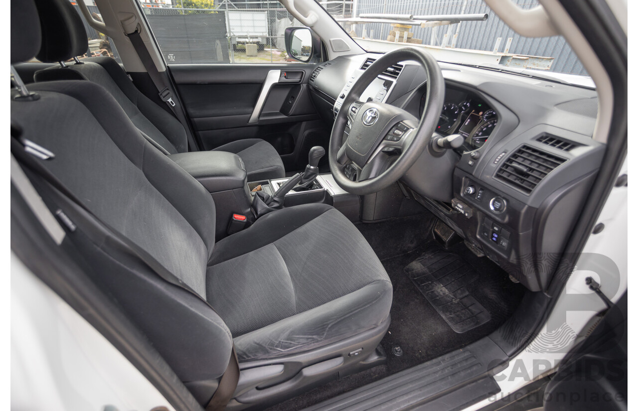 9/2023 Toyota Landcruiser Prado GX (4x4) GDJ150R 4D Wagon Glacier White Turbo Diesel 2.8L