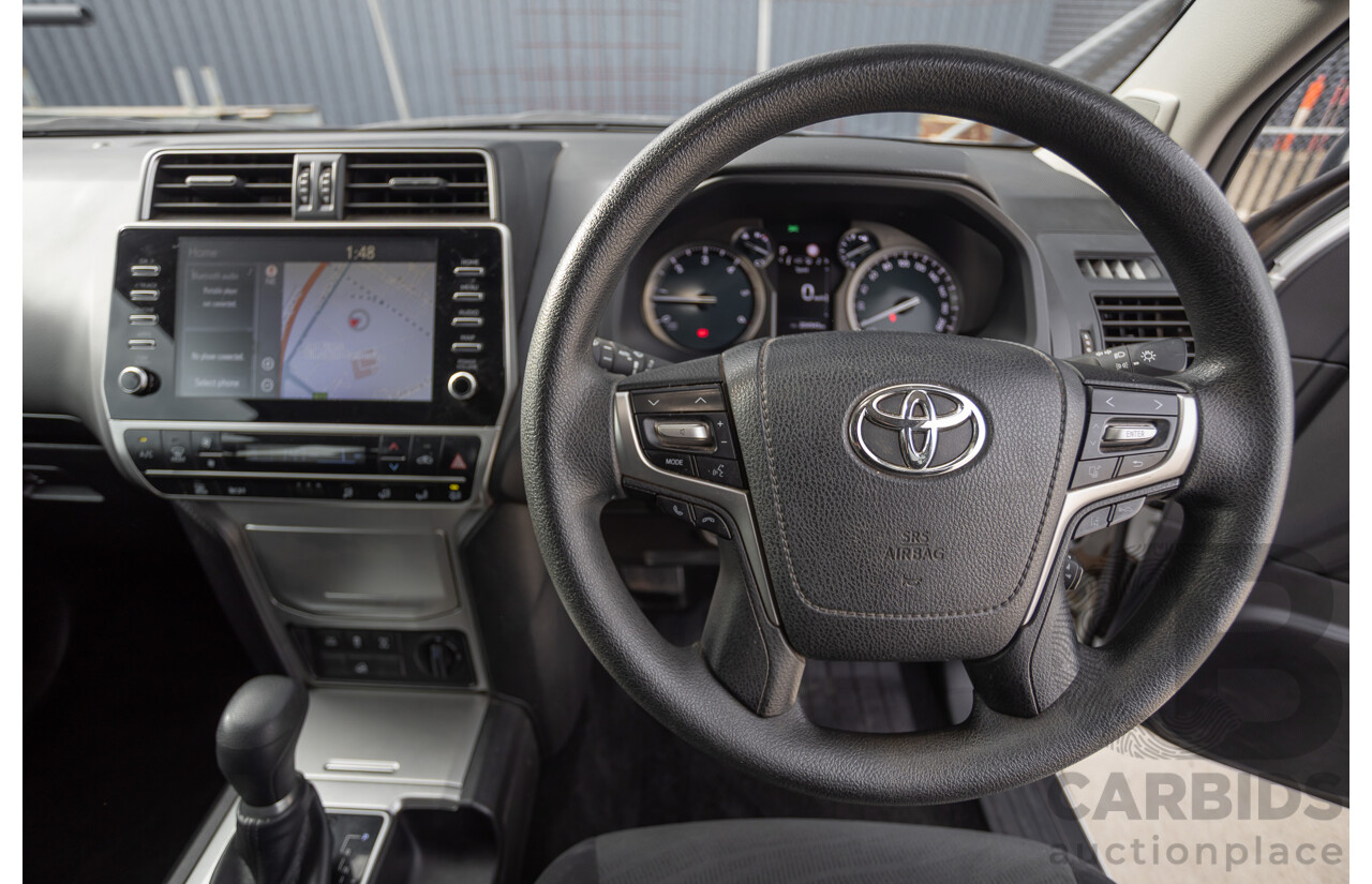 9/2023 Toyota Landcruiser Prado GX (4x4) GDJ150R 4D Wagon Glacier White Turbo Diesel 2.8L
