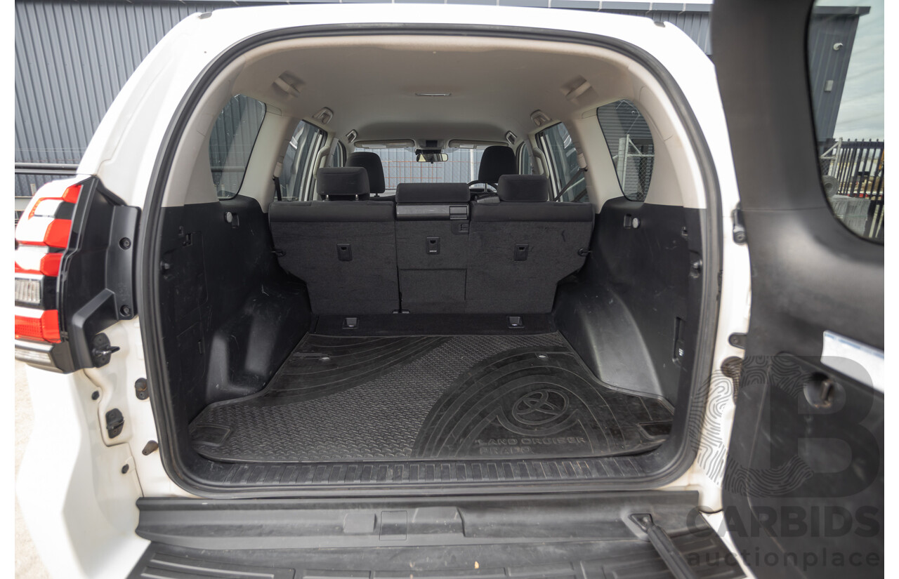 9/2023 Toyota Landcruiser Prado GX (4x4) GDJ150R 4D Wagon Glacier White Turbo Diesel 2.8L