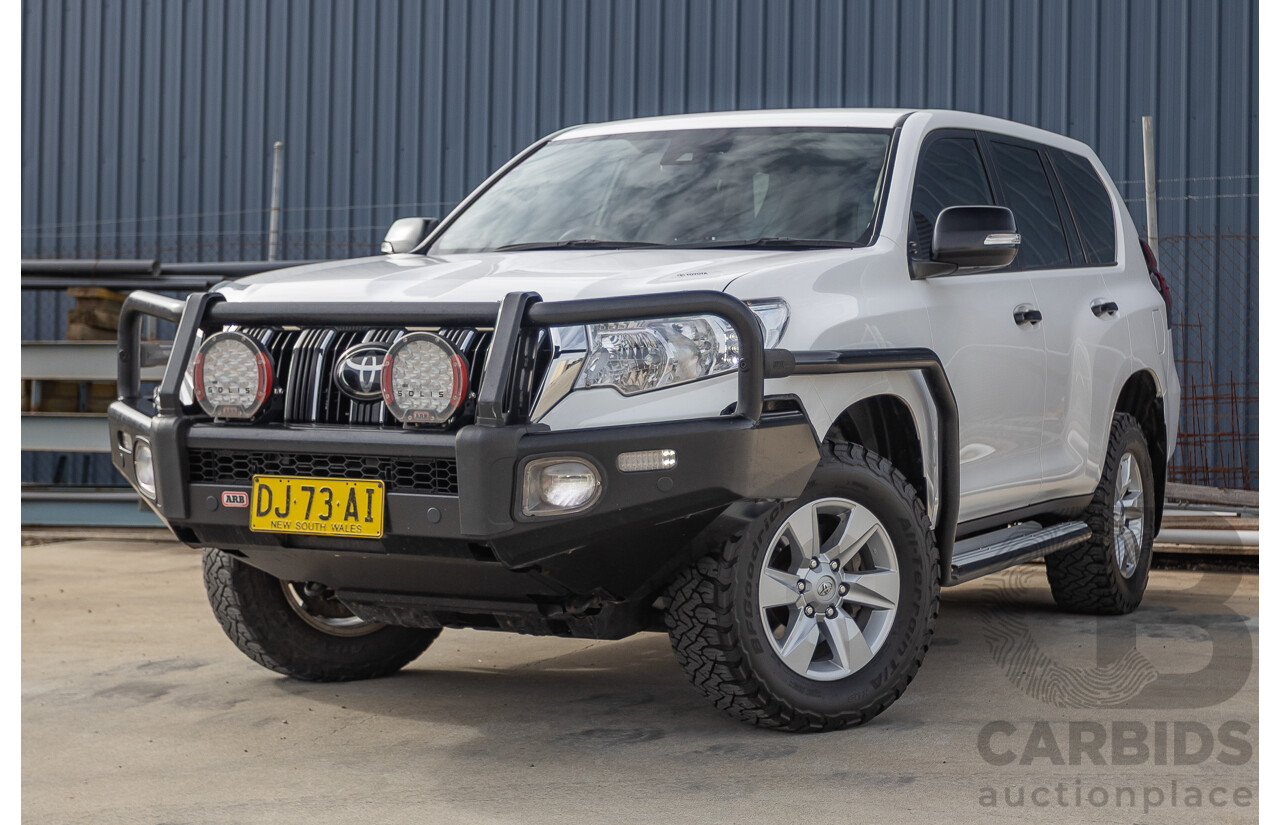 9/2023 Toyota Landcruiser Prado GX (4x4) GDJ150R 4D Wagon Glacier White Turbo Diesel 2.8L
