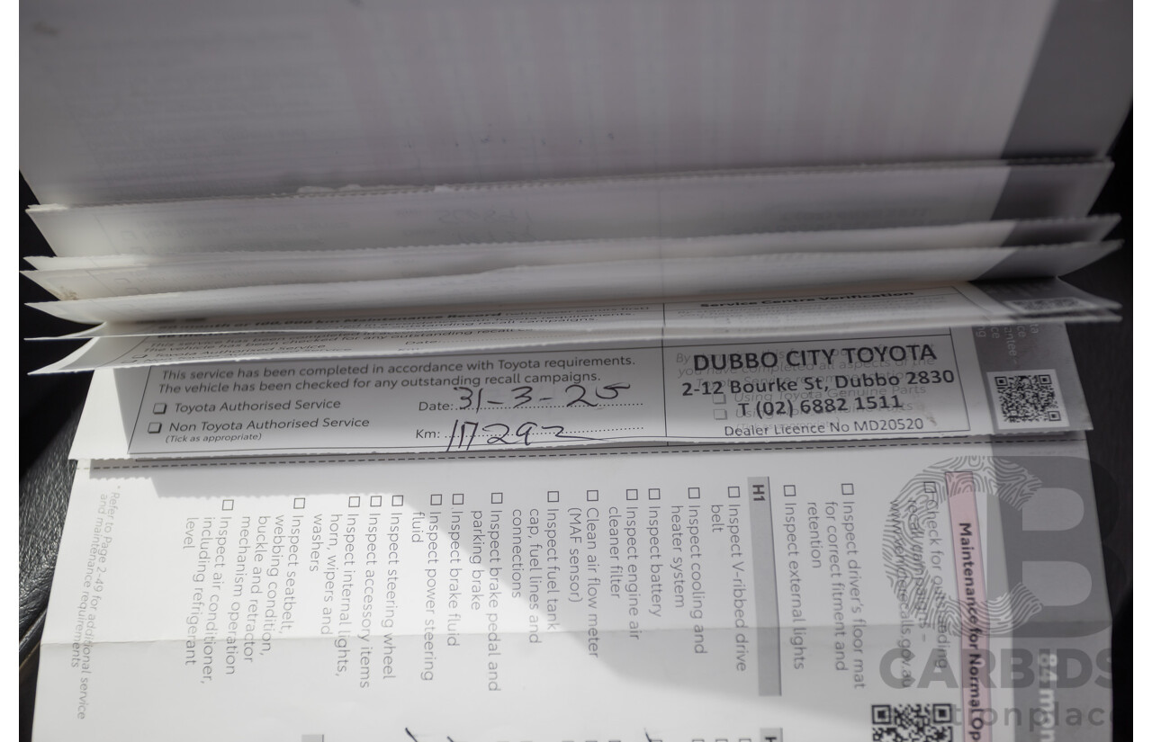 9/2023 Toyota Landcruiser Prado GX (4x4) GDJ150R 4D Wagon Glacier White Turbo Diesel 2.8L