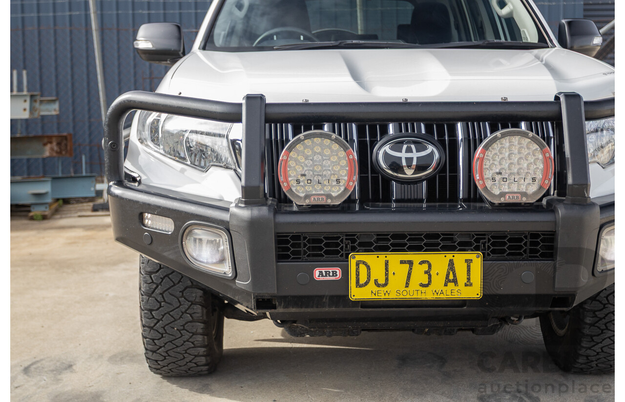 9/2023 Toyota Landcruiser Prado GX (4x4) GDJ150R 4D Wagon Glacier White Turbo Diesel 2.8L
