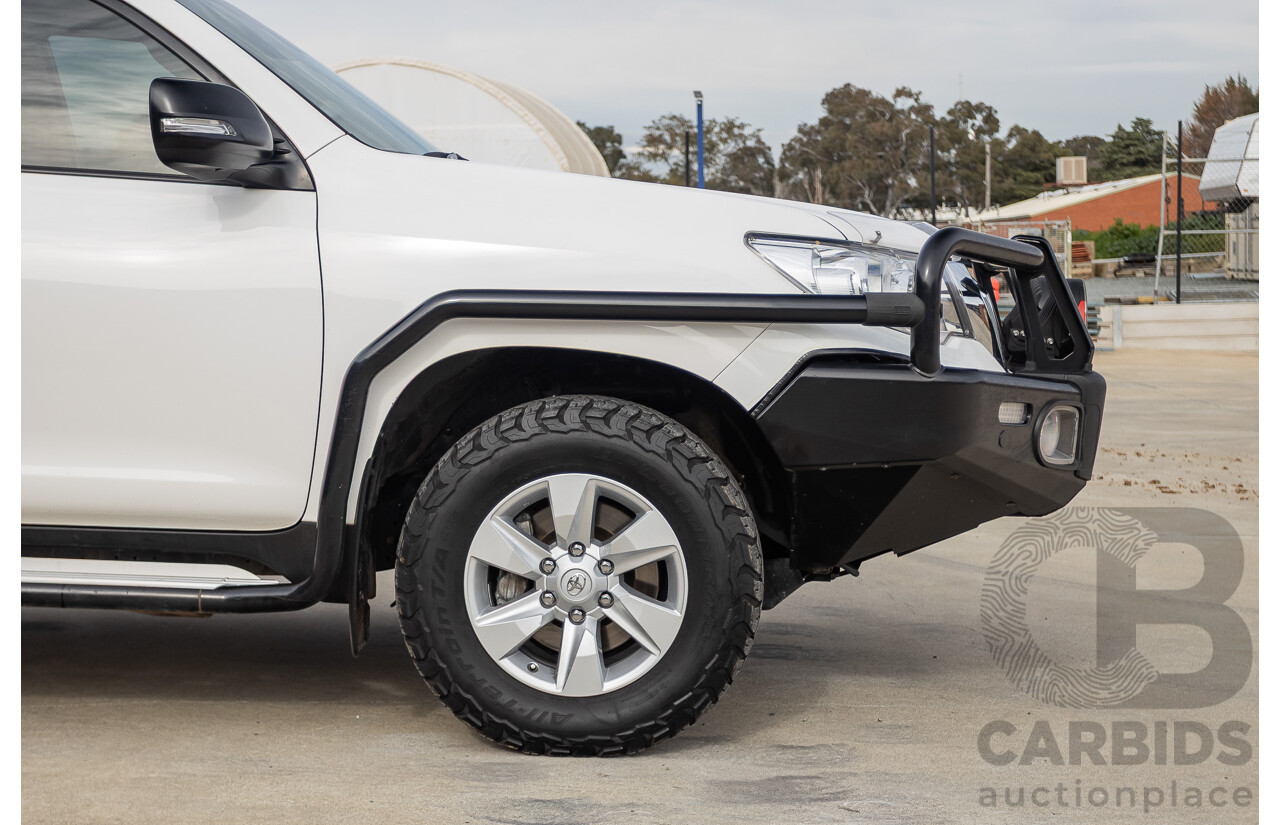 9/2023 Toyota Landcruiser Prado GX (4x4) GDJ150R 4D Wagon Glacier White Turbo Diesel 2.8L