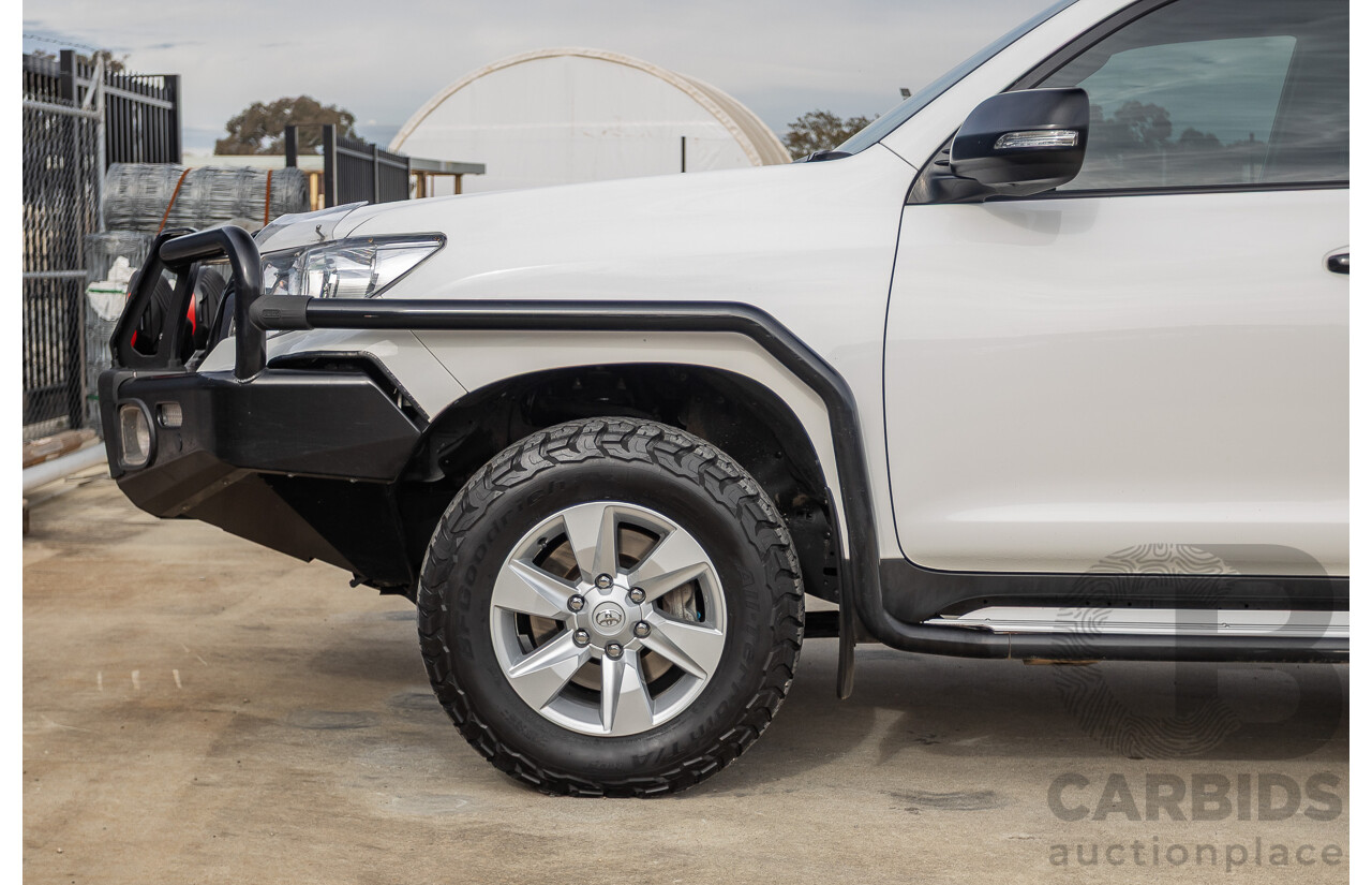 9/2023 Toyota Landcruiser Prado GX (4x4) GDJ150R 4D Wagon Glacier White Turbo Diesel 2.8L