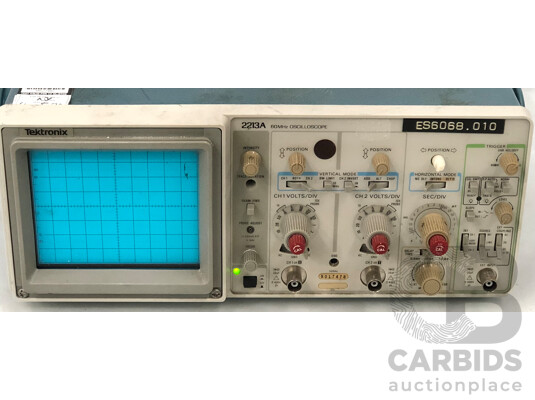 1662145 · Tektronix 2213A 20MHz Dual Channel Oscilloscope