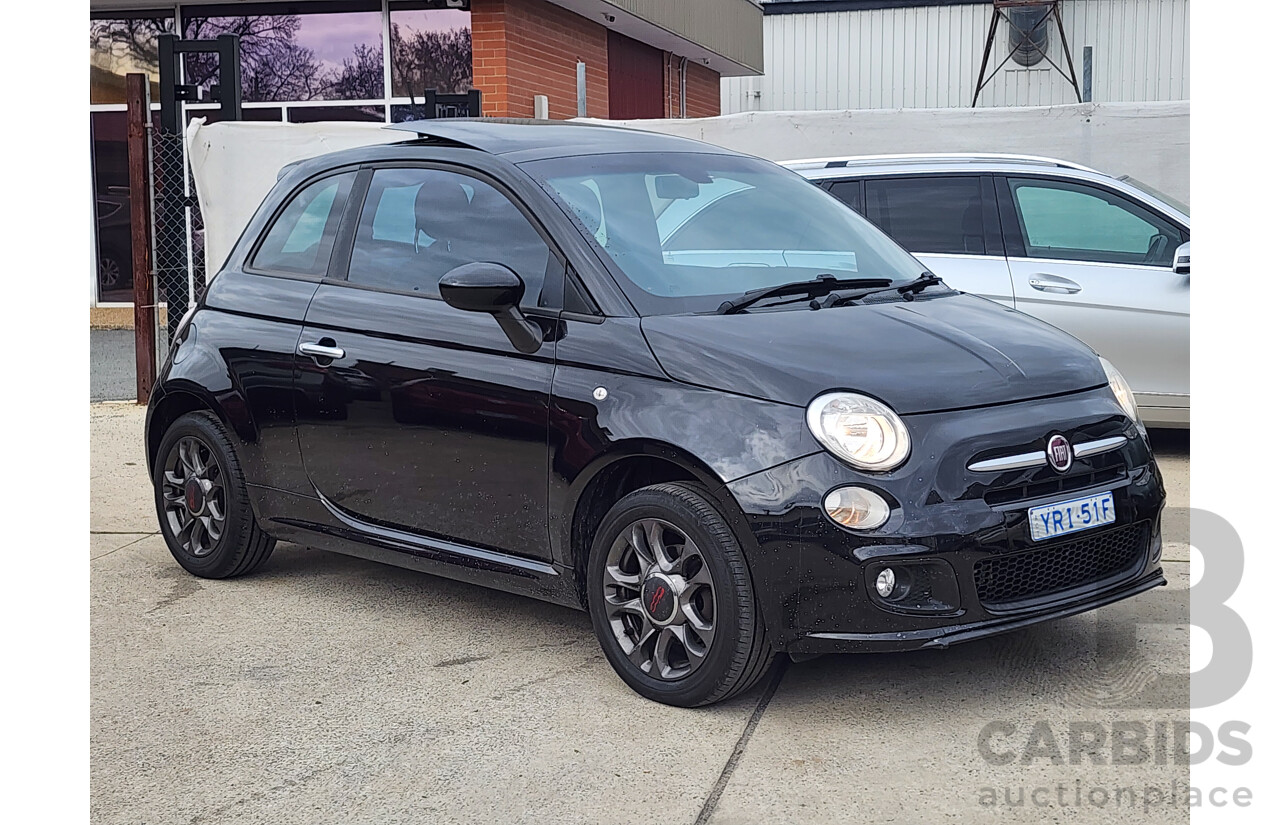01/2015 Fiat 500 S MY14 3d Hatchback Black 1.4L
