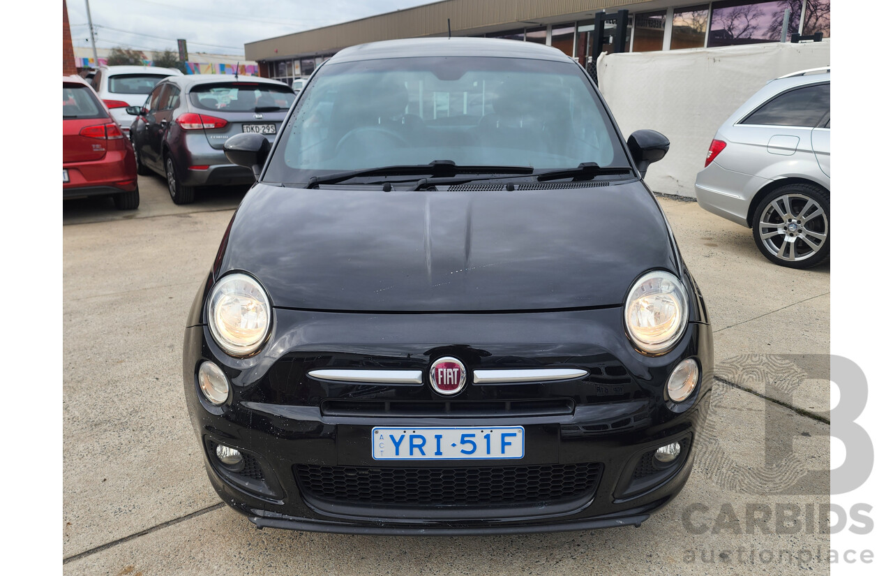 01/2015 Fiat 500 S MY14 3d Hatchback Black 1.4L