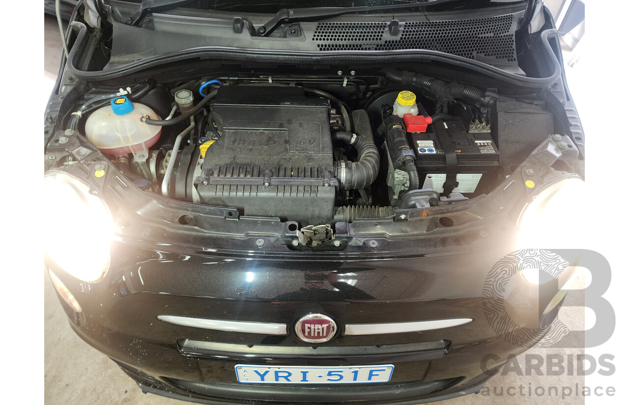 01/2015 Fiat 500 S MY14 3d Hatchback Black 1.4L