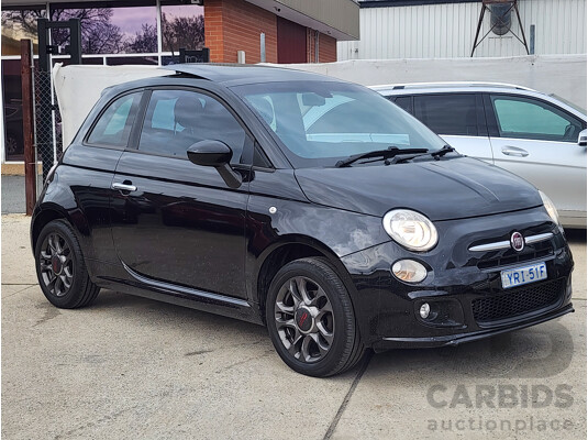 01/2015 Fiat 500 S MY14 3d Hatchback Black 1.4L