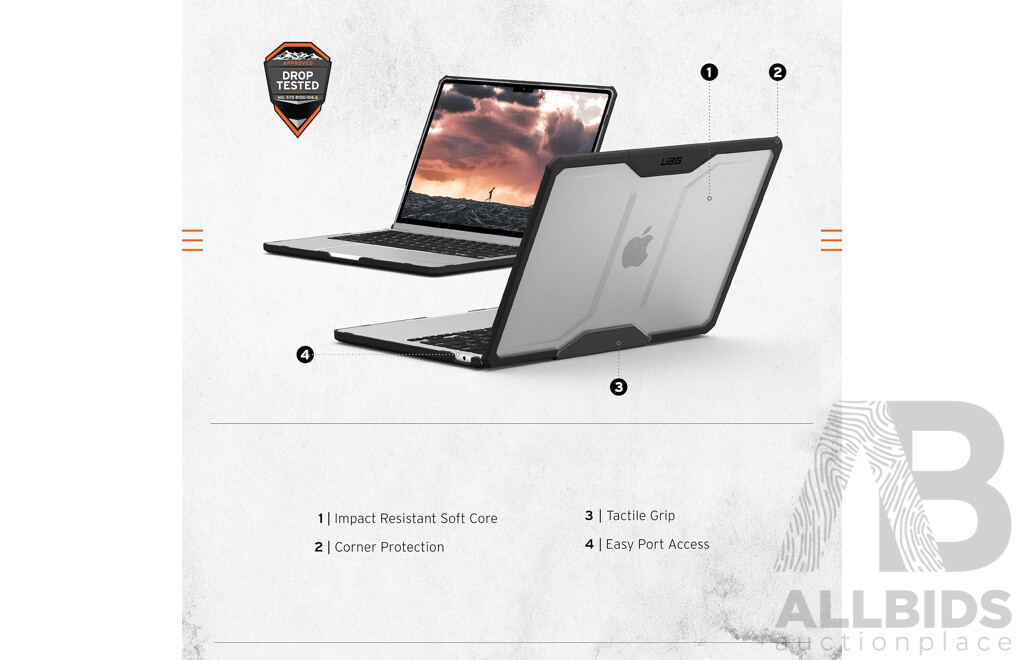 UAG 1340071143403 Plyo Case for MacBook Air 13 Inch (M2-2022)