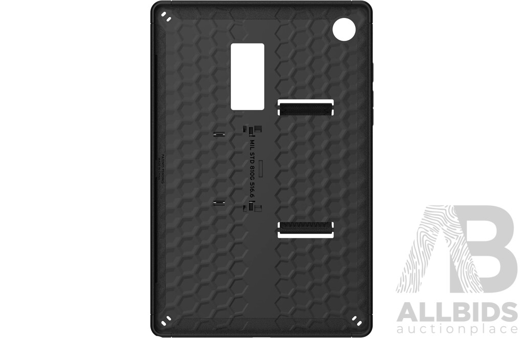 UAG 22345H114040 Scout Hand Strap Case with Kickstand for Galaxy Tab A8, Black, 10.5 Inch