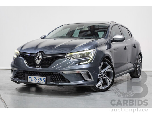 3/2017 Renault Megane GT 205 BFB 5D Hatchback Titanium Grey Metallic Turbo 1.6L