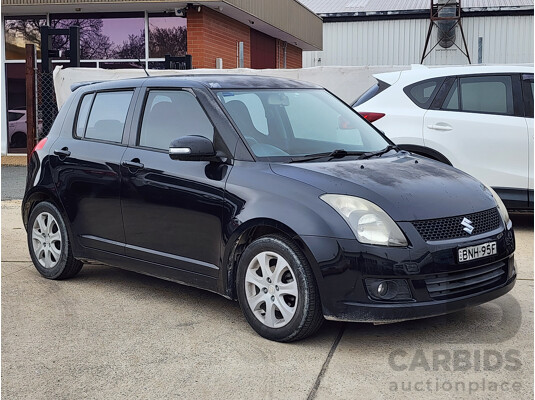 02/2010 Suzuki Swift RE.4 EZ MY07 UPDATE 5d Hatchback Black 1.5L