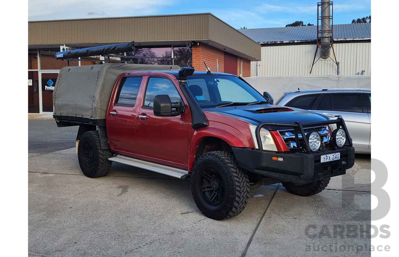 06/2010 Isuzu D-Max LS-U (4x4) TF MY10 Crew Cab Utility Red 3.0L