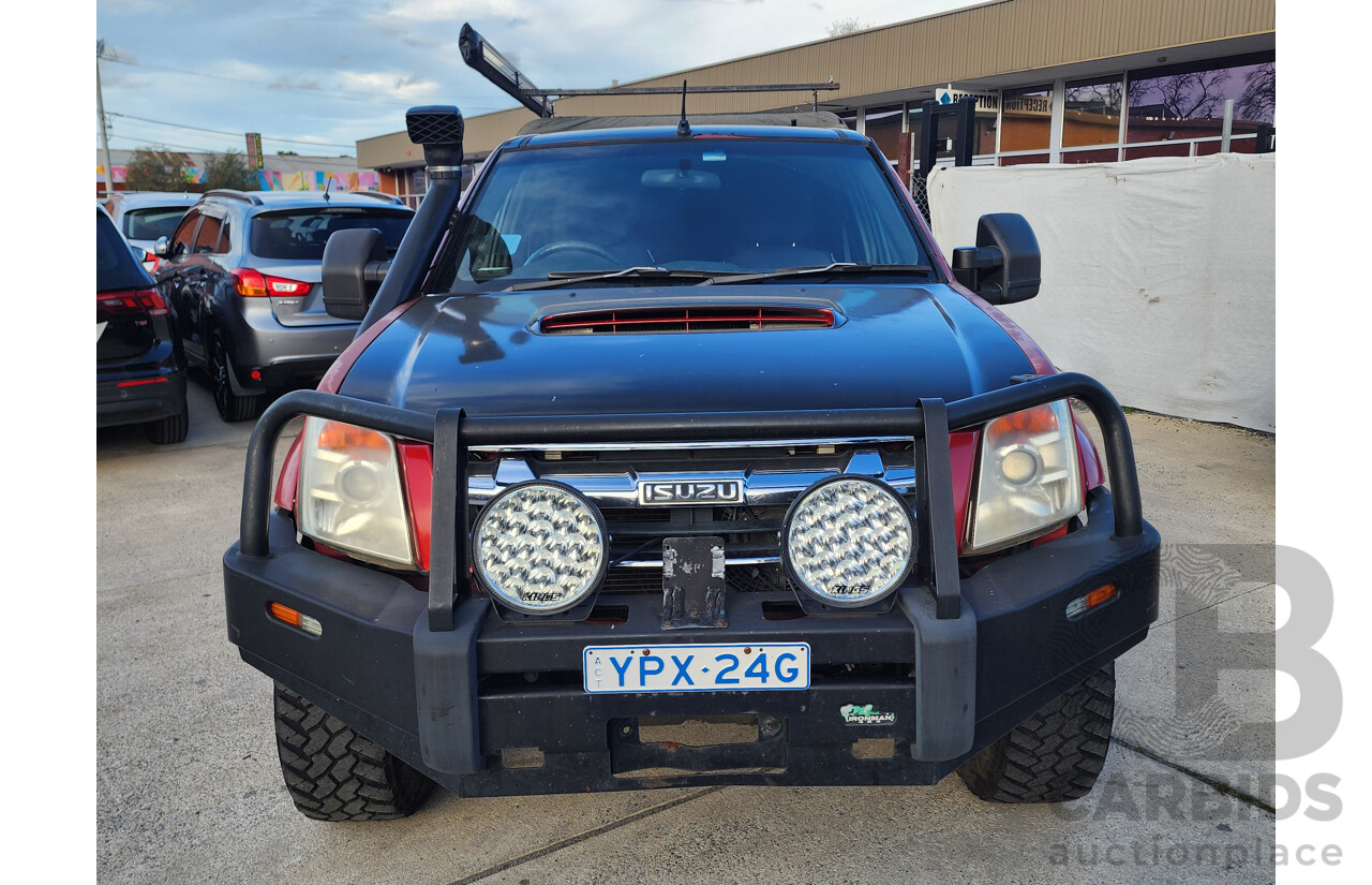 06/2010 Isuzu D-Max LS-U (4x4) TF MY10 Crew Cab Utility Red 3.0L