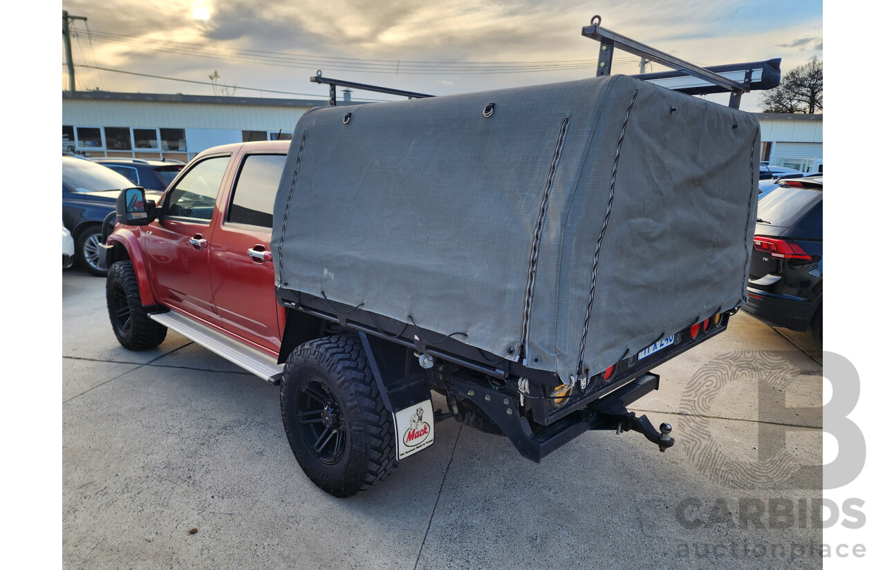 06/2010 Isuzu D-Max LS-U (4x4) TF MY10 Crew Cab Utility Red 3.0L