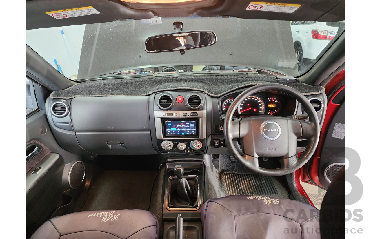 06/2010 Isuzu D-Max LS-U (4x4) TF MY10 Crew Cab Utility Red 3.0L