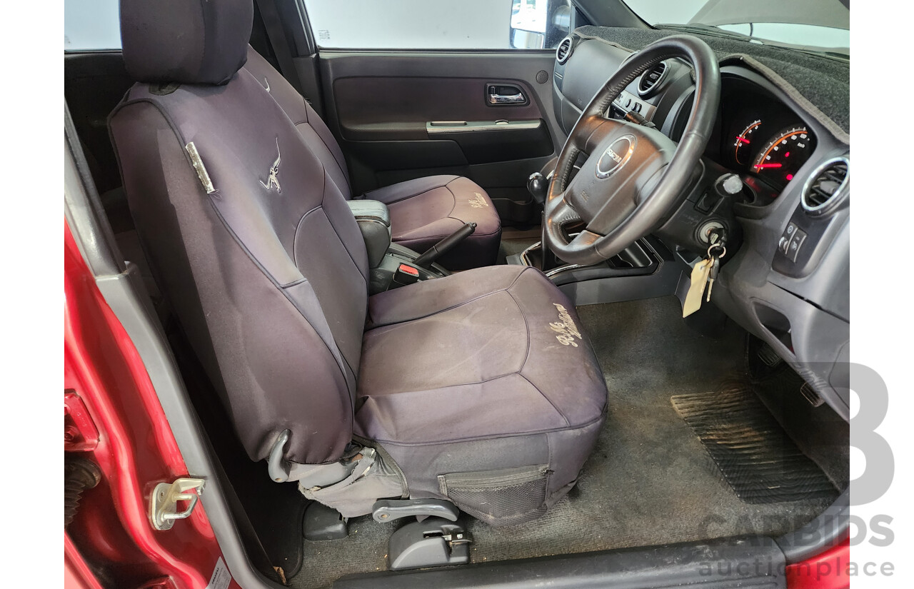 06/2010 Isuzu D-Max LS-U (4x4) TF MY10 Crew Cab Utility Red 3.0L