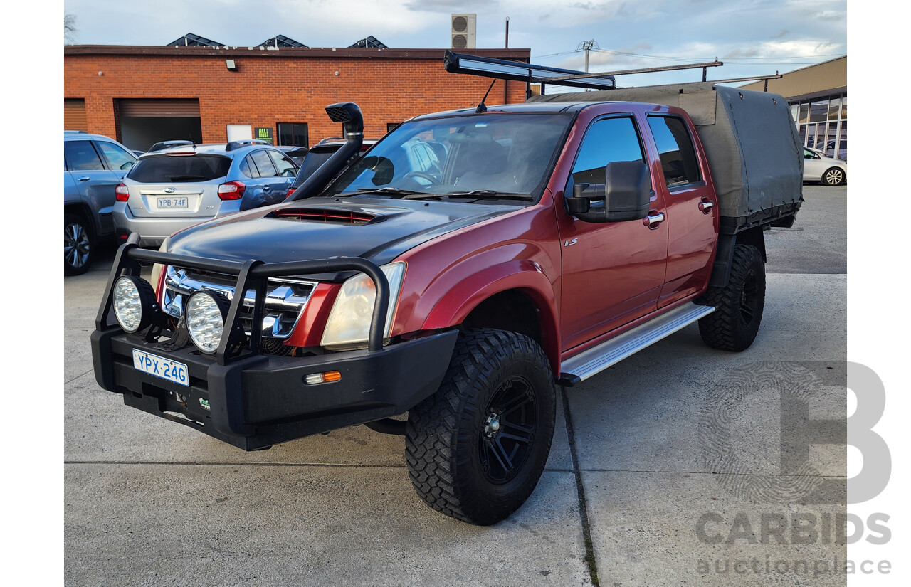 06/2010 Isuzu D-Max LS-U (4x4) TF MY10 Crew Cab Utility Red 3.0L