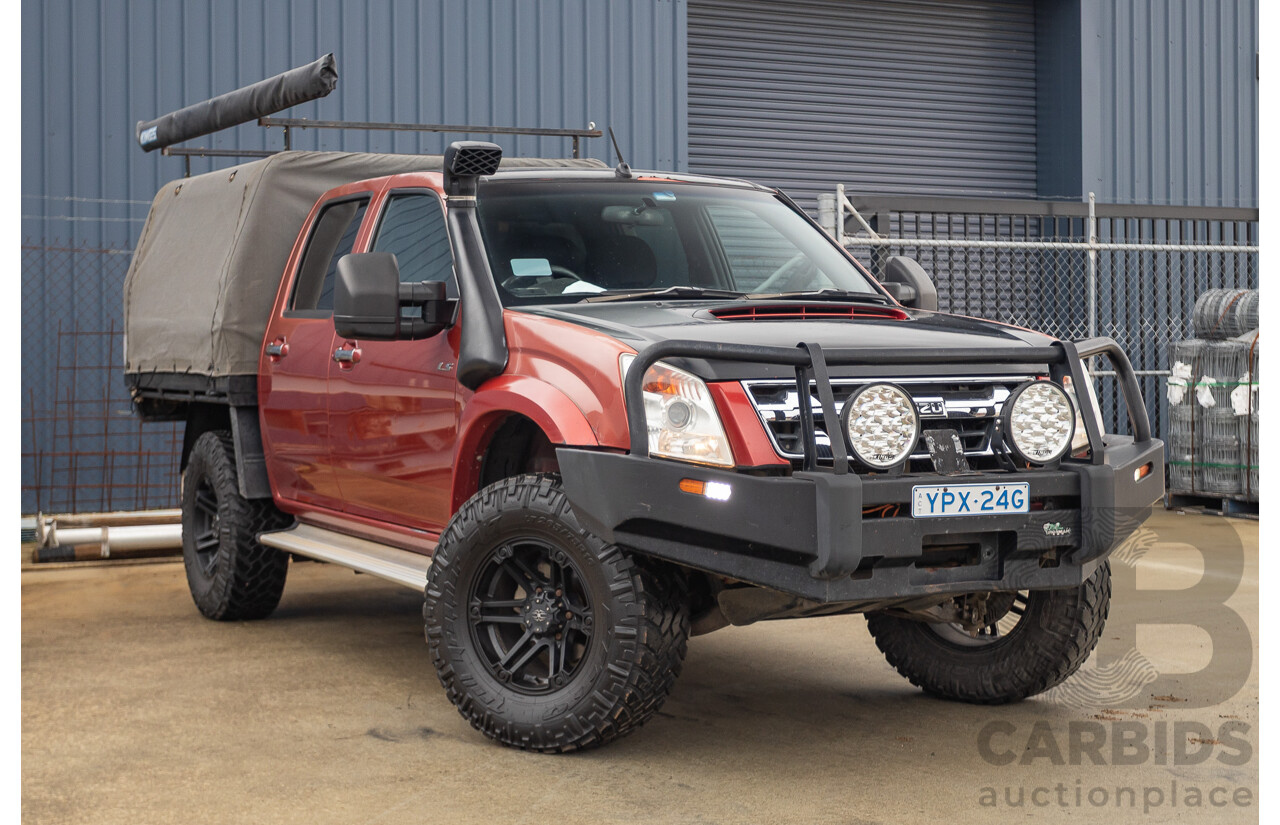 06/2010 Isuzu D-Max LS-U (4x4) TF MY10 Crew Cab Utility Red Turbo Diesel 3.0L