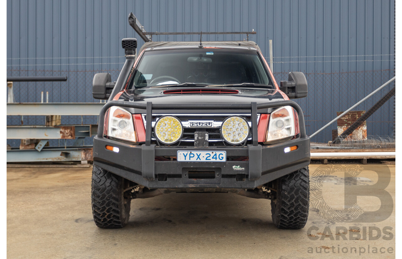 06/2010 Isuzu D-Max LS-U (4x4) TF MY10 Crew Cab Utility Red Turbo Diesel 3.0L