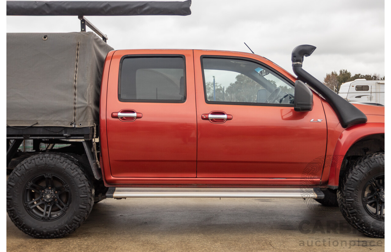 06/2010 Isuzu D-Max LS-U (4x4) TF MY10 Crew Cab Utility Red Turbo Diesel 3.0L