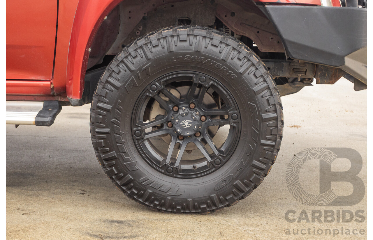 06/2010 Isuzu D-Max LS-U (4x4) TF MY10 Crew Cab Utility Red Turbo Diesel 3.0L