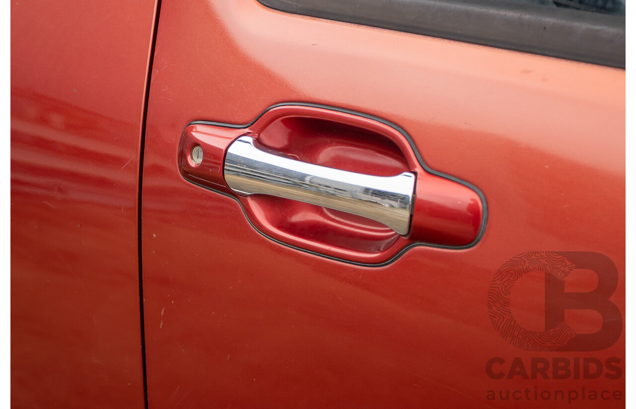 06/2010 Isuzu D-Max LS-U (4x4) TF MY10 Crew Cab Utility Red Turbo Diesel 3.0L