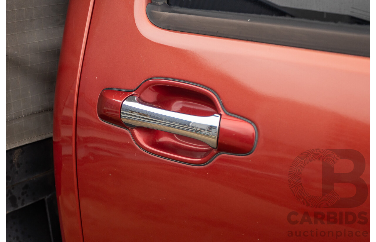06/2010 Isuzu D-Max LS-U (4x4) TF MY10 Crew Cab Utility Red Turbo Diesel 3.0L