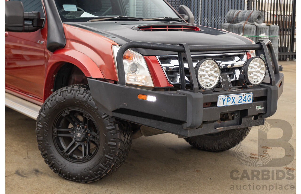 06/2010 Isuzu D-Max LS-U (4x4) TF MY10 Crew Cab Utility Red Turbo Diesel 3.0L