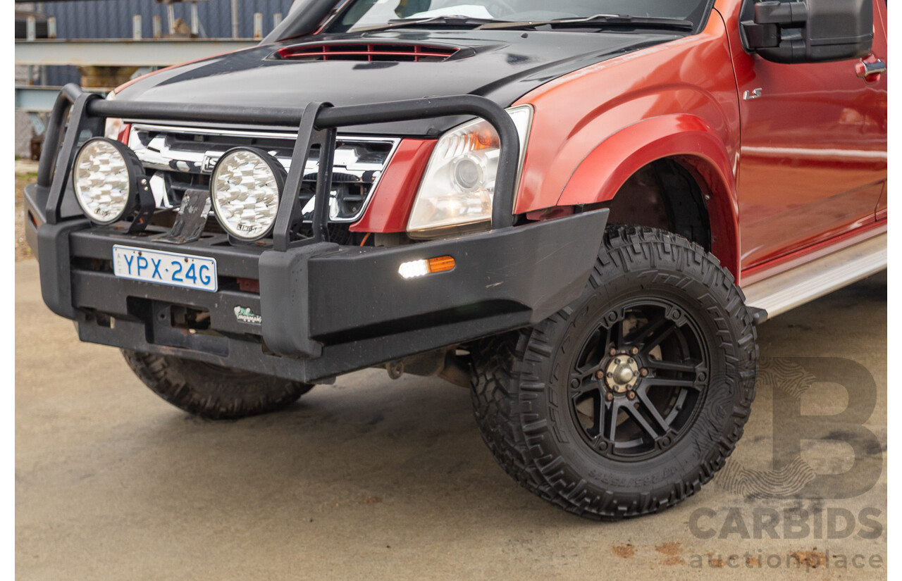 06/2010 Isuzu D-Max LS-U (4x4) TF MY10 Crew Cab Utility Red Turbo Diesel 3.0L
