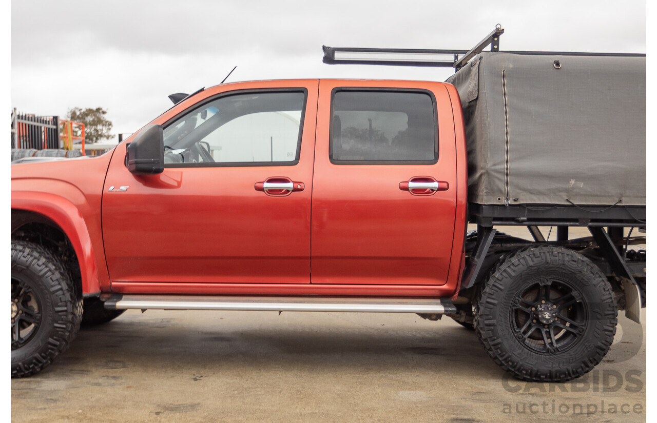 06/2010 Isuzu D-Max LS-U (4x4) TF MY10 Crew Cab Utility Red Turbo Diesel 3.0L