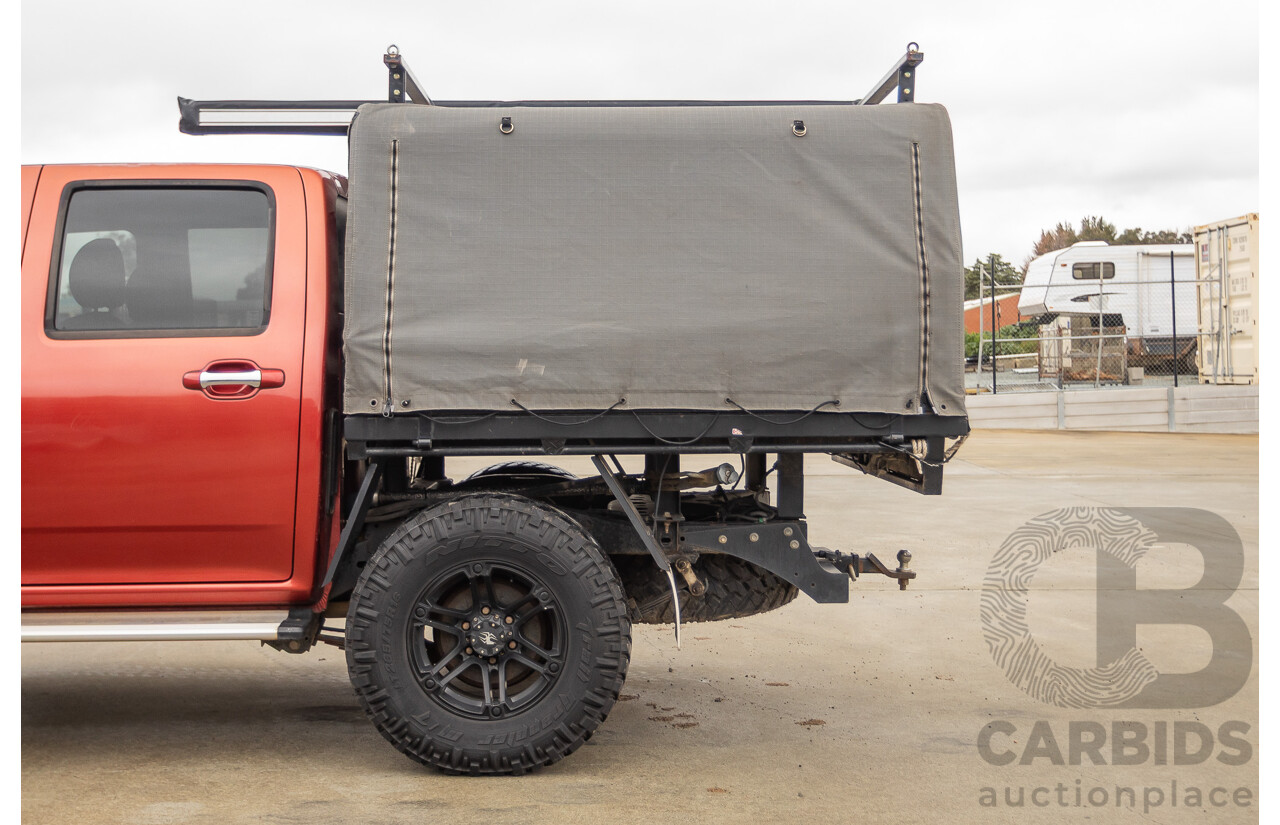 06/2010 Isuzu D-Max LS-U (4x4) TF MY10 Crew Cab Utility Red Turbo Diesel 3.0L