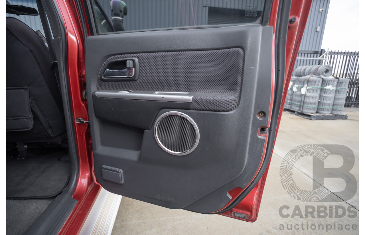 06/2010 Isuzu D-Max LS-U (4x4) TF MY10 Crew Cab Utility Red Turbo Diesel 3.0L