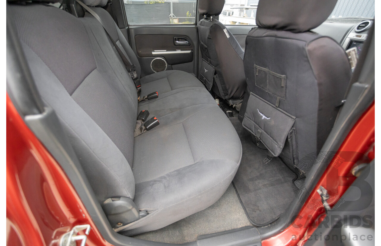 06/2010 Isuzu D-Max LS-U (4x4) TF MY10 Crew Cab Utility Red Turbo Diesel 3.0L