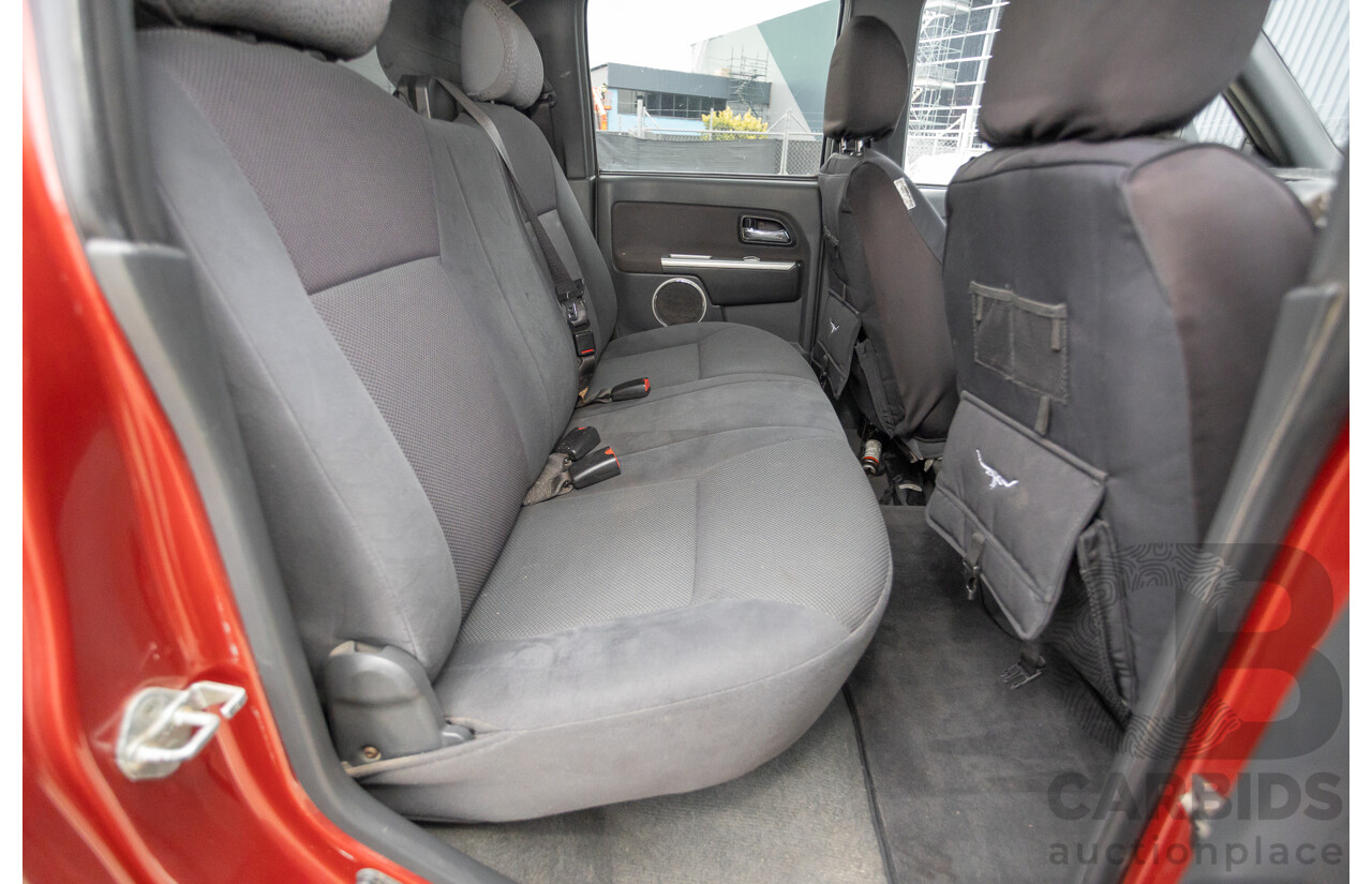 06/2010 Isuzu D-Max LS-U (4x4) TF MY10 Crew Cab Utility Red Turbo Diesel 3.0L