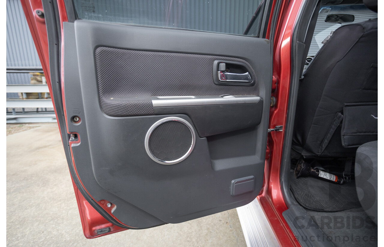 06/2010 Isuzu D-Max LS-U (4x4) TF MY10 Crew Cab Utility Red Turbo Diesel 3.0L