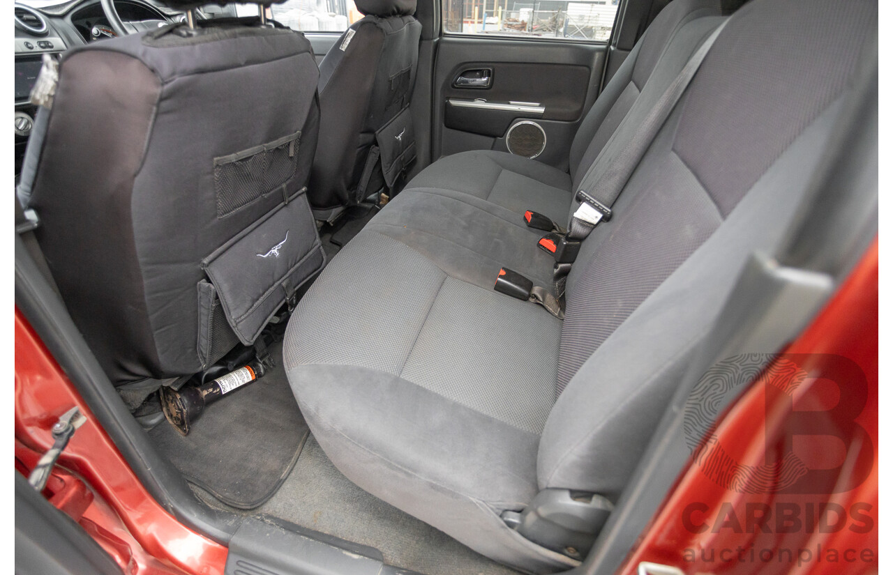 06/2010 Isuzu D-Max LS-U (4x4) TF MY10 Crew Cab Utility Red Turbo Diesel 3.0L